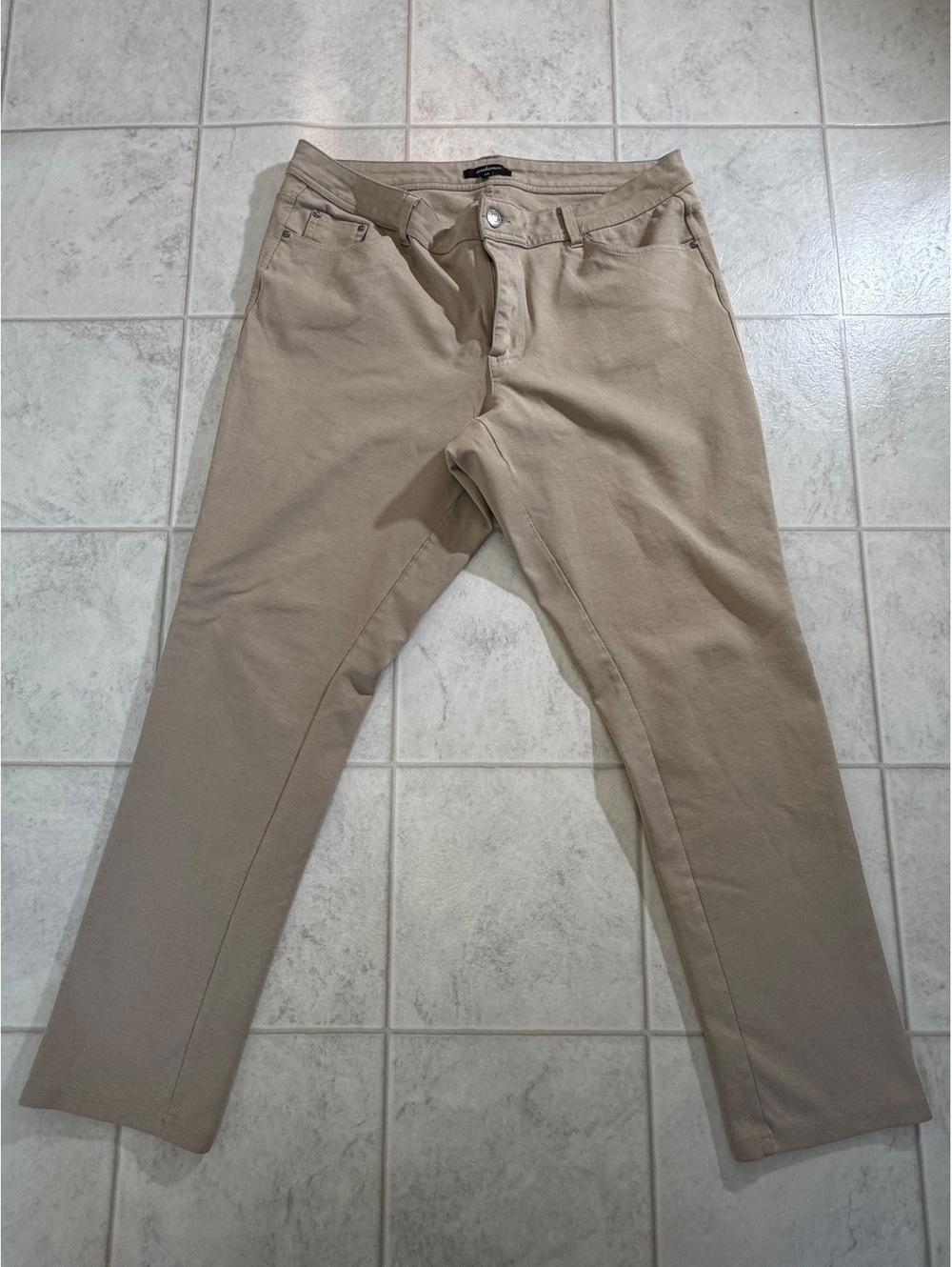 Ambiance Women's 2XL Beige Casual Pants